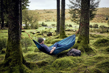 Load image into Gallery viewer, MAN SITTING IN TRAVEL HAMMOCK
