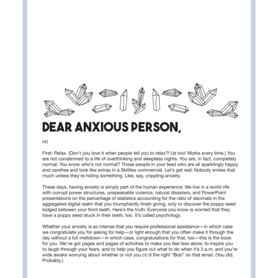 THE BIG ACTIVITY BOOK FOR ANXIOUS PEOPLE CONTENTS