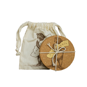 CA BEAR COASTERS IN POUCH