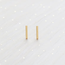 Load image into Gallery viewer, Gold Bar Stud Earrings
