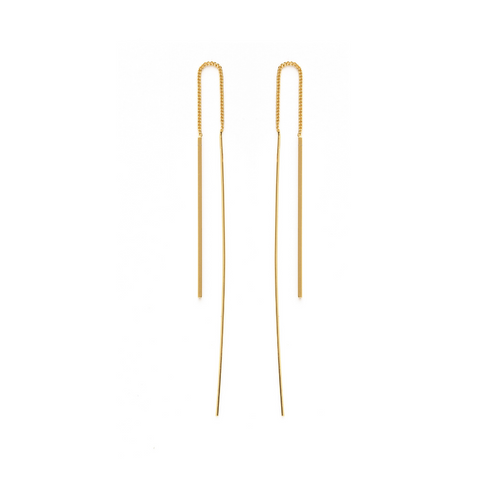 Needle & Thread Earrings in Gold