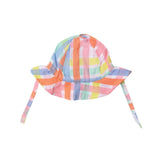 Multi-Color Plaid Sun Hat