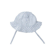 Load image into Gallery viewer, Nautical Ticking Stripe Sun Hat
