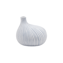 Load image into Gallery viewer, White &amp; Blue Omo Mini Vase
