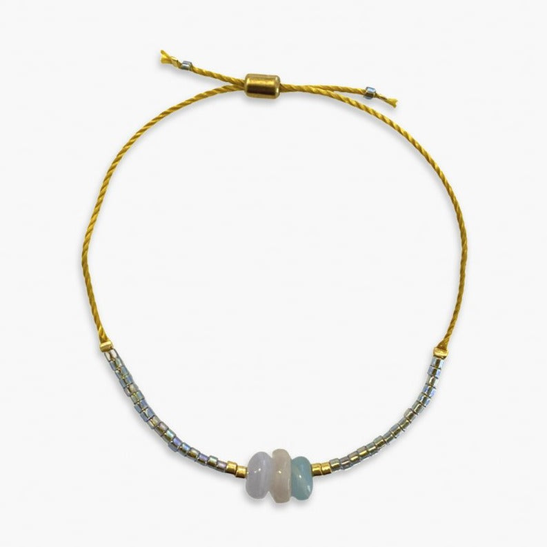 Amazon.com: Pura Vida Rose Gold Delicate Wave Bracelet w/Plated Charm -  Adjustable Band, 100% Waterproof - Black: Clothing, Shoes & Jewelry