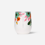 Lively Floral Wine Tumbler in White