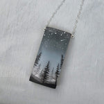 GLITTER PINES NECKLACE
