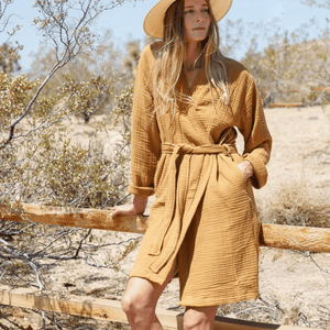 Alaia Robe in Rust