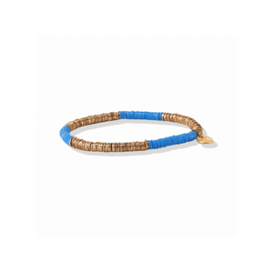 Blue & Gold Sequin Stretch Bracelet