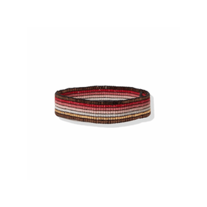 Blush Horizontal Stripe Luxe Stretch Bracelet