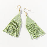 INK AND ALLOY MINT PETITE FRINGE EARRINGS