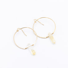 Load image into Gallery viewer, Citrine Hoops
