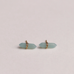 Amazonite Mineral Point Earrings