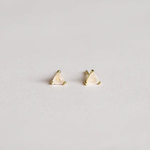 Rose Quartz Mini Energy Gem Earrings