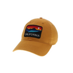 California Horizon Baseball Cap in Mustard