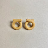 Loop Earrings in Mustard
