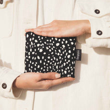 Load image into Gallery viewer, Black Sprinkle Bag / Backpack - Folded into Pouch
