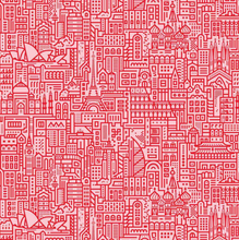 Load image into Gallery viewer, Hello World Rose Red Fabric
