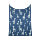 Giraffe Blanket in Marine & Sky
