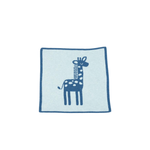 Giraffe Burp Cloth in Marine & Sky