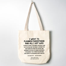 Load image into Gallery viewer, PLANNED PARENTHOOD TOTE
