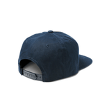 Peaking 5 Panel Cap in Dark Navy - Back