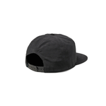 Peaking 5 Panel Hat in Black - Back