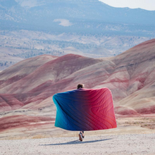 Load image into Gallery viewer, Arizona Fade Original Puffy Blanket in Desert
