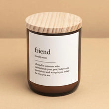 Load image into Gallery viewer, Friend Dictionary Soy Candle
