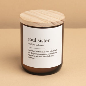 Soul Sister Dictionary Soy Candle