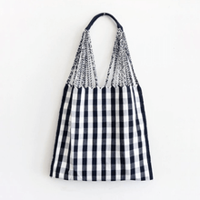 Load image into Gallery viewer, Chiapas Hammock Bag - Navy Checkerboard
