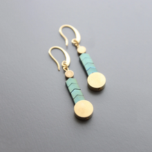 Load image into Gallery viewer, CHEVRON MOSAIC EARRINGS
